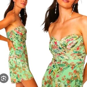 JAY GODFREY Lydia Floral Strapless Romper. Sz. 10 NWOT